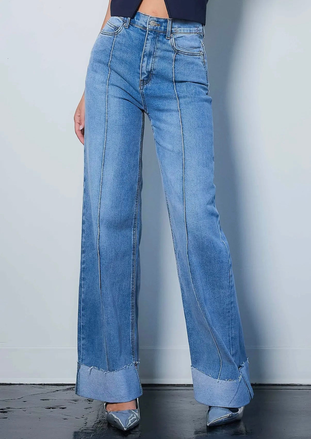 Music for the Soul Wide Leg Jeans